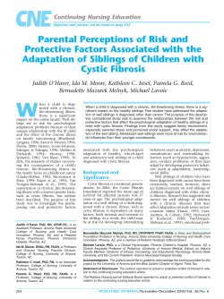 Parental Perceptions of Risk and Protective Factors Associated with