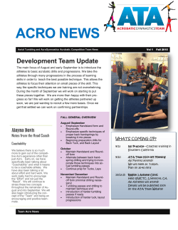 ACRO NEWS - ATA Gymnastics