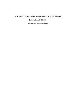 accident analysis and barrier functions