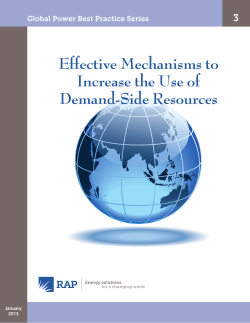 Effective Mechanisms to Increase the Use of Demand