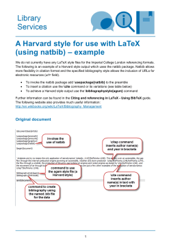 A Harvard style for use with LaTeX