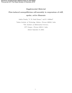 Supplemental Material Flow-induced nonequilibrium self
