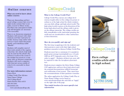 College Credit Plus Information Flyer
