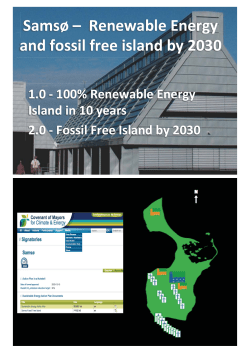 Sams Renewable Energy and fossil free island by 2030