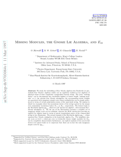 Missing Modules, the Gnome Lie Algebra, and E10