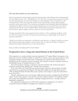 Read the truth about health care and cooperatives.
