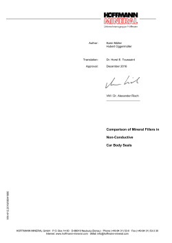 Comparison of Mineral Fillers in Non