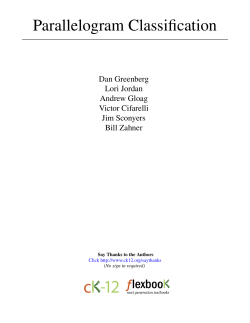 Parallelogram Classification