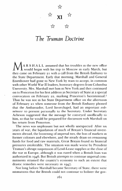 The Truman Doctrine - George C. Marshall Foundation