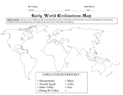 Early World Civilizations Map
