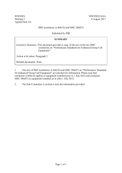 Page 1 of 1 WWNWS WWNWS3/4/6A Meeting 3 8 August 2011