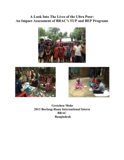 A Look Into The Lives of the Ultra Poor