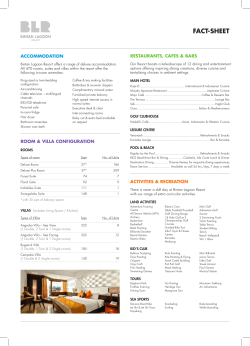 Bintan Lagoon Resort Information Kit.