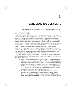 8. plate bending elements
