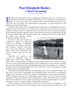 Poet Elizabeth Henley - Oregon Cultural Heritage Commission