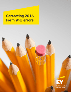Correcting 2016 Form W-2 errors