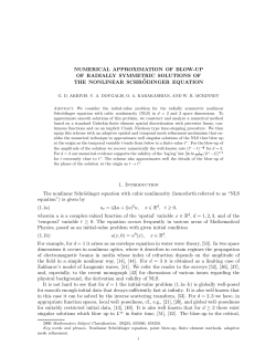 NUMERICAL APPROXIMATION OF BLOW