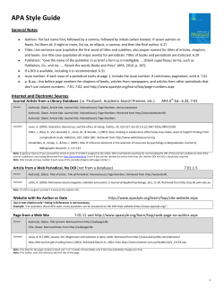 Style Guide - Whatcom Community College