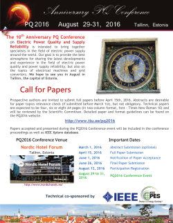The 10th Conference on Electric Power Quality and Supply Reliability