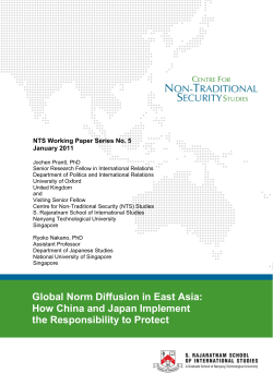 Global Norm Diffusion in East Asia: How China and