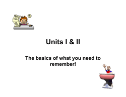 Units I and II Review.ppt