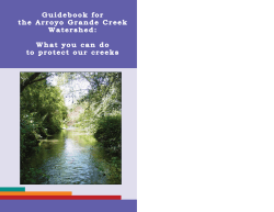 Guidebook for the Arroyo Grande Creek Watershed: What you can