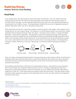 Fossil Fuels - California Academy of Sciences