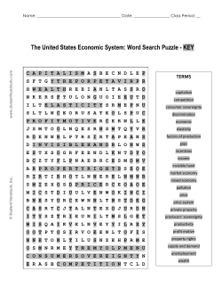 The United States Economic System: Word