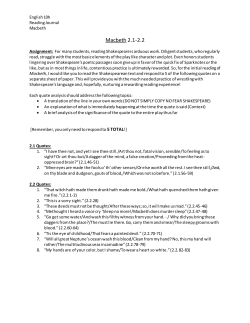 Macbeth 2.1-2.2