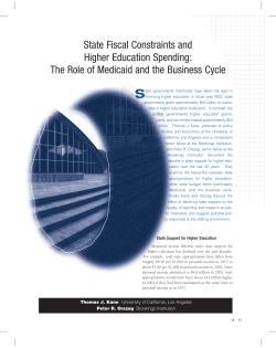 State Fiscal Constraints and Higher Education Spending
