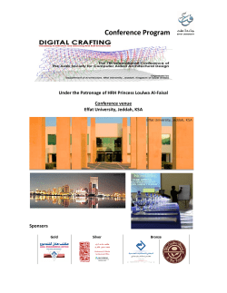 FINAL programme - ASCAAD Home Page