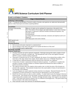 Topic 2 - Compounds and Bonding