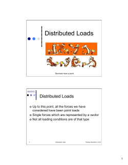 Distributed Loads