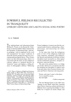 powerful feelings recollected in tranquility