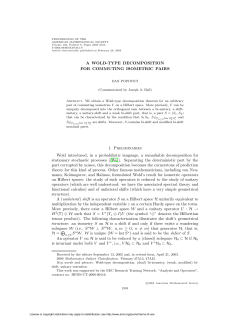 A WOLD-TYPE DECOMPOSITION FOR COMMUTING ISOMETRIC