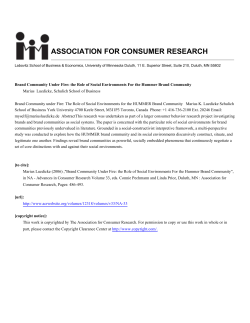 Brand Community Under Fire: the Role of Social Environments For