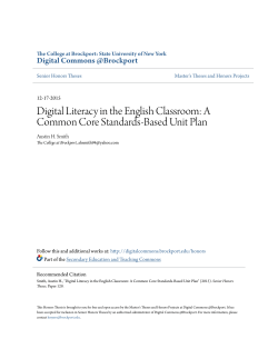 Digital Literacy in the English Classroom