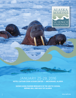 2016 Alaska Marine Science Symposium Abstracts and Poster