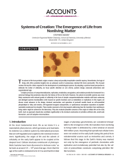 Systems of Creation: The Emergence of Life from Nonliving Matter