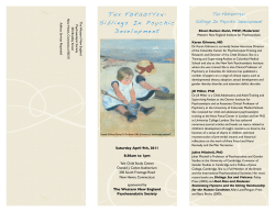 Symposium Brochure - Western New England Institute for