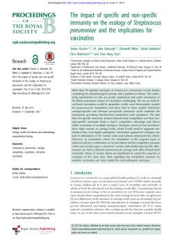 The impact of specific and non-specific immunity on the ecology of