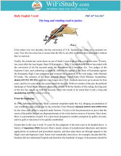 Daily English Vocab The long and winding road to justice