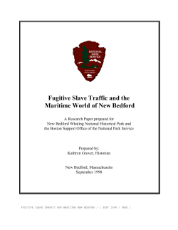 Fugitive Slave Traffic and the