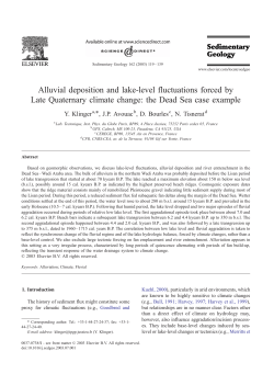 Alluvial deposition and lake-level fluctuations forced
