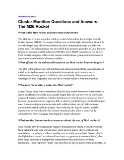 Cluster Munition Questions and Answers: The M26 Rocket