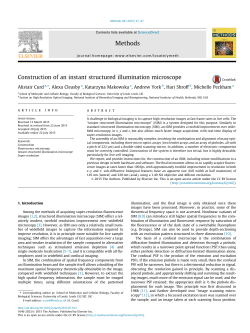 Construction of an instant structured illumination microscope