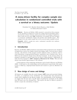 A menu-driven facility for complex sample size calculation in
