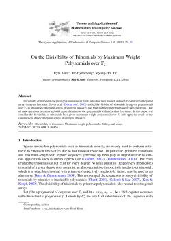 On the Divisibility of Trinomials by Maximum Weight Polynomials