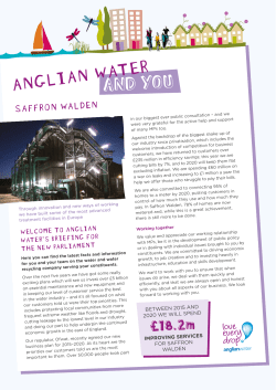 Saffron Waldon - Anglian Water