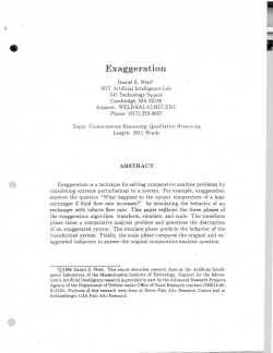 Exaggeration - Qualitative Reasoning Group